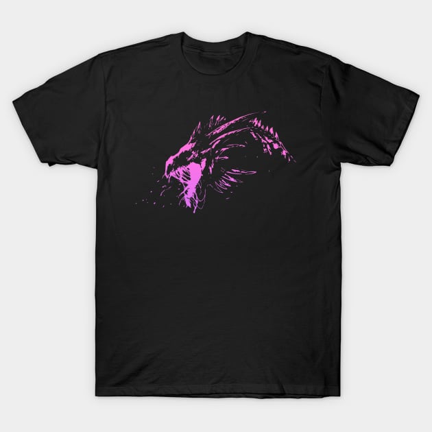 Wyvern - Pink T-Shirt by Scailaret